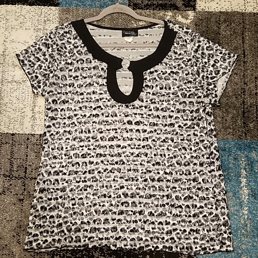 Animal print blouse